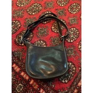 coach saddle bag black leather